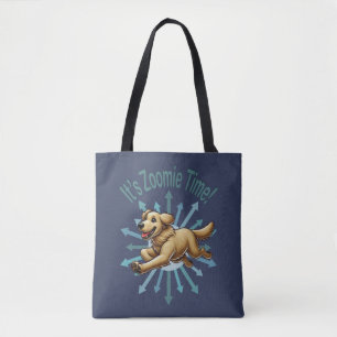 Het is Zoomie Tijd Golden Retriever Tote Bag