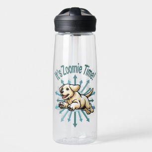 Het is Zoomie Tijd Gouden Lab Waterfles