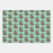 Het is zoomie tijd! kerstrendier inpakpapier vel (Voorkant 3)