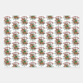 Het is zoomie tijd! kerstrendier inpakpapier vel (Voorkant 2)