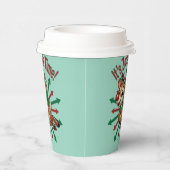 Het is zoomie tijd! kerstrendier papieren bekers (Rechts)