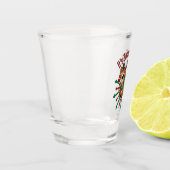 Het is zoomie tijd! kerstrendier shot glas (Links)