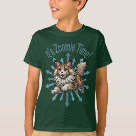 Het is Zoomie Tijd Maine Coon Kat T-shirt