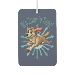Het is Zoomie Tijd Medium Bruine Mutt Luchtverfrisser