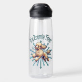 Het is Zoomie Tijd Poodle Waterfles (Achterkant)