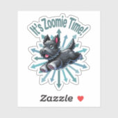 Het is Zoomie Tijd Schotse Terriër Sticker (Vel)
