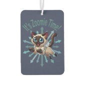 Het is Zoomie Tijd Siamese Kat Luchtverfrisser (Achterkant)