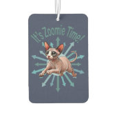 Het is Zoomie Tijd Sphynx Kat Luchtverfrisser (Achterkant)