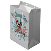 Het is Zoomie Tijd Sphynx Kat Medium Cadeauzakje (Voorkant Gekanteld)