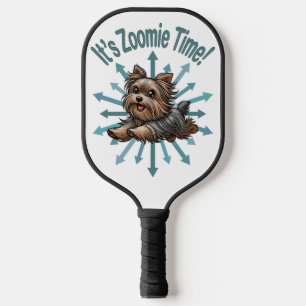 Het is Zoomie Tijd Yorkshire Terrier Pickleball Paddle