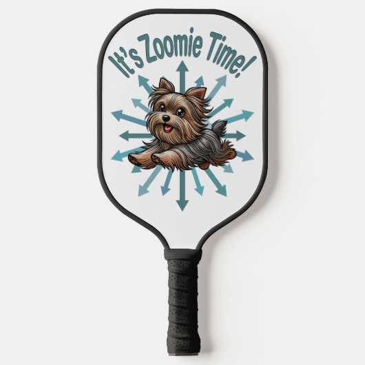 Het is Zoomie Tijd Yorkshire Terrier Pickleball Paddle (Voorkant)