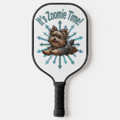 Het is Zoomie Tijd Yorkshire Terrier Pickleball Paddle (Achterkant)