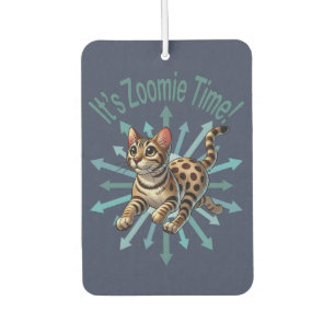 Het is Zoomie Time Bengaals Cat Luchtverfrisser