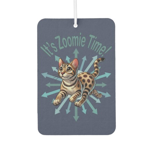 Het is Zoomie Time Bengaals Cat Luchtverfrisser (Voorkant)