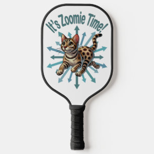 Het is Zoomie Time Bengaals Cat Pickleball Paddle