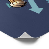 Het is Zoomie Time Bengaals Cat Poster (Hoek)