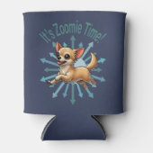 Het is Zoomie Time Chihuahua Blikjeskoeler (Voorkant)