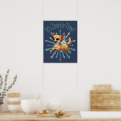 Het is Zoomie Time Chihuahua Poster (Keuken)