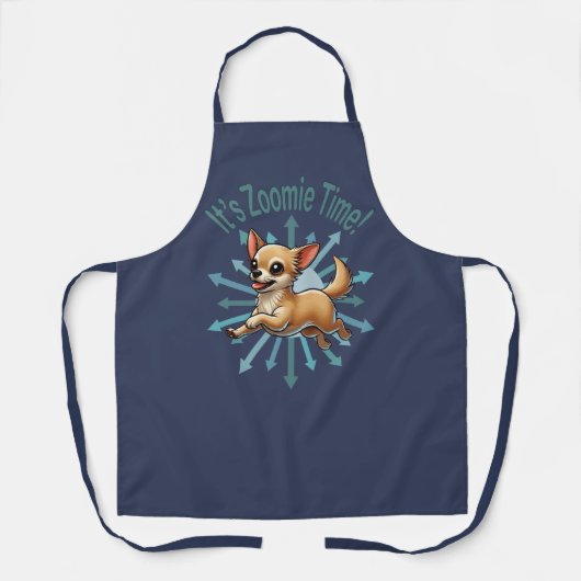 Het is Zoomie Time Chihuahua Schort (Voorkant)