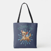 Het is Zoomie Time Chihuahua Tote Bag (Achterkant)