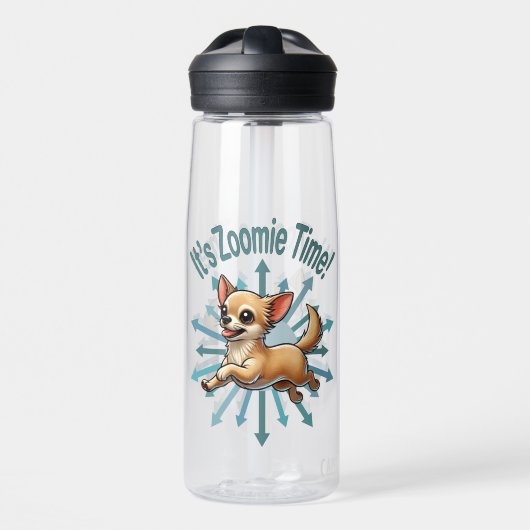 Het is Zoomie Time Chihuahua Waterfles (Voorkant)