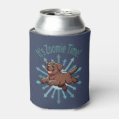 Het is Zoomie Time Chocolate Lab Blikjeskoeler (Blikje Voorkant)