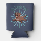 Het is Zoomie Time Chocolate Lab Blikjeskoeler (Voorkant)