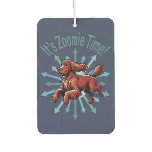 Het is Zoomie Time Ierse Setter Luchtverfrisser