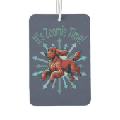 Het is Zoomie Time Ierse Setter Luchtverfrisser (Achterkant)