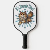 Het is Zoomie Time Noorse Boskat Pickleball Paddle (Achterkant)