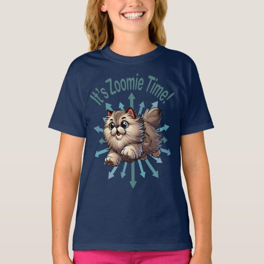Het is Zoomie Time Persian Cat T-shirt (Voorkant)