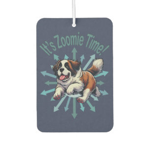 Het is Zoomie Time Saint Bernard Luchtverfrisser