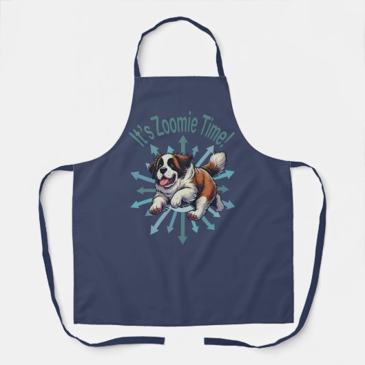 Het is Zoomie Time Saint Bernard Schort (Voorkant)