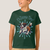 Het is Zoomie Time Saint Bernard T-shirt (Voorkant)