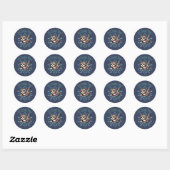 Het is Zoomie Time Scottish Fold Cat Ronde Sticker (Vel)