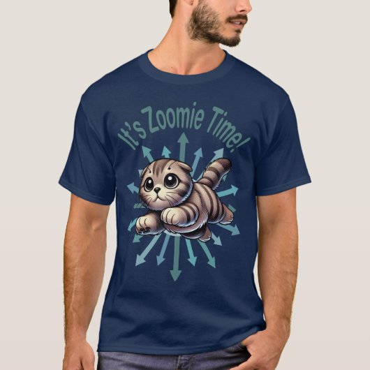 Het is Zoomie Time Scottish Fold Cat T-shirt (Voorkant)