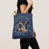 Het is Zoomie Time Siamese Cat Tote Bag (Dichtbij)