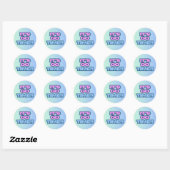 Het is zover ronde sticker (Vel)