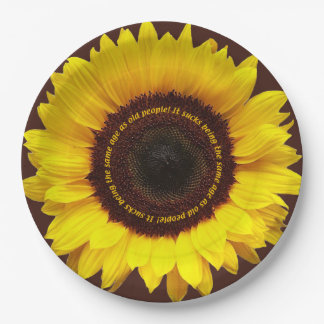 Het is zuur om dezelfde leeftijd te hebben Oude me Papieren Bordje