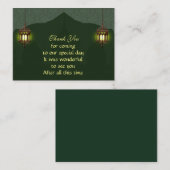 Het islamitische licht dank u kaart notitiekaartje (Voorkant / Achterkant)