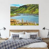 Het Isle of Skye Valley Uitzicht Canvas Afdruk (Insitu (Slaapkamer))