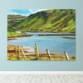 Het Isle of Skye Valley Uitzicht Canvas Afdruk (Insitu (Houten vloer))