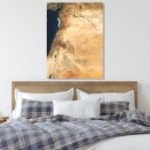 Het Israëlische land langs de oostkust Canvas Afdruk (Insitu (Slaapkamer))