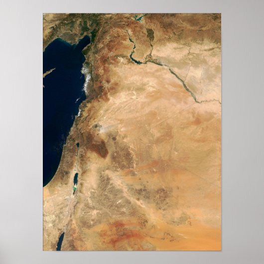 Het Israëlische land langs de oostkust Poster (Voorkant)