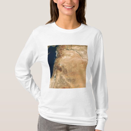 Het Israëlische land langs de oostkust T-shirt (Voorkant)