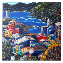 Het "Italiaans dorp" decoratieve kunsttegels Tegeltje