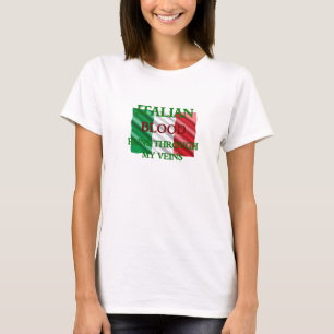 Het Italiaanse bloed loopt door mijn veteraan T-shirt
