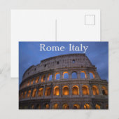 Het Italiaanse Colosseum Rome Briefkaart (Voorkant / Achterkant)