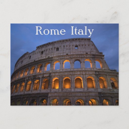 Het Italiaanse Colosseum Rome Briefkaart (Voorkant)