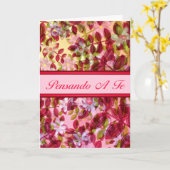 Het Italiaanse Denken aan u Pensando een Te Kaart (Gele Bloem)